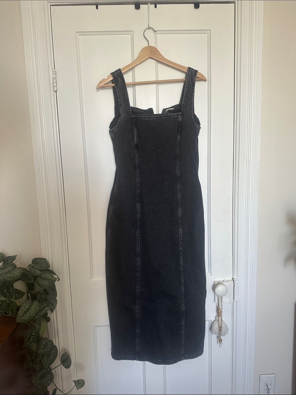 Abercrombie & Fitch Black Washed Denim Dress